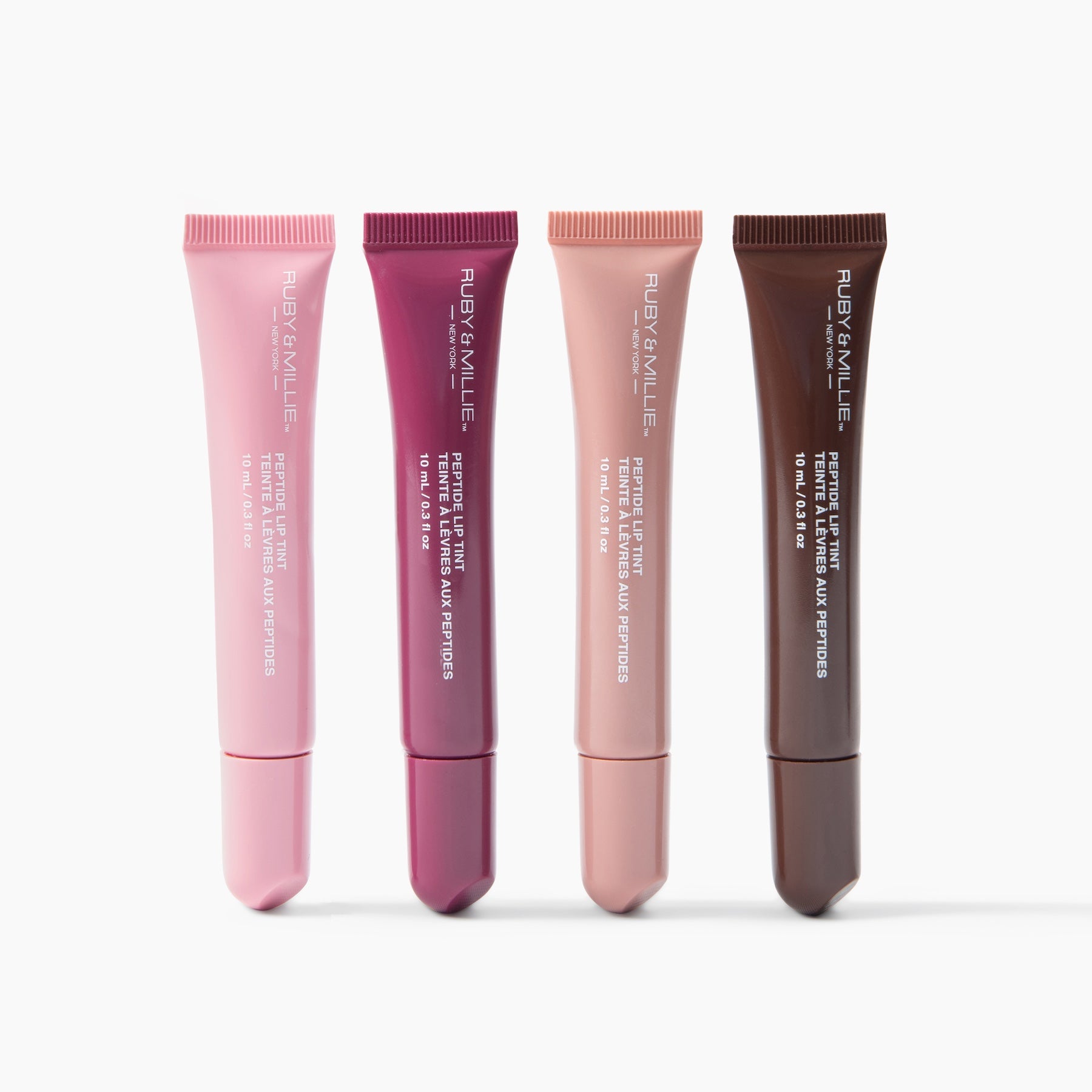 PEPTIDE LIP TINT SET, 4-PACK – RUBY & MILLIE